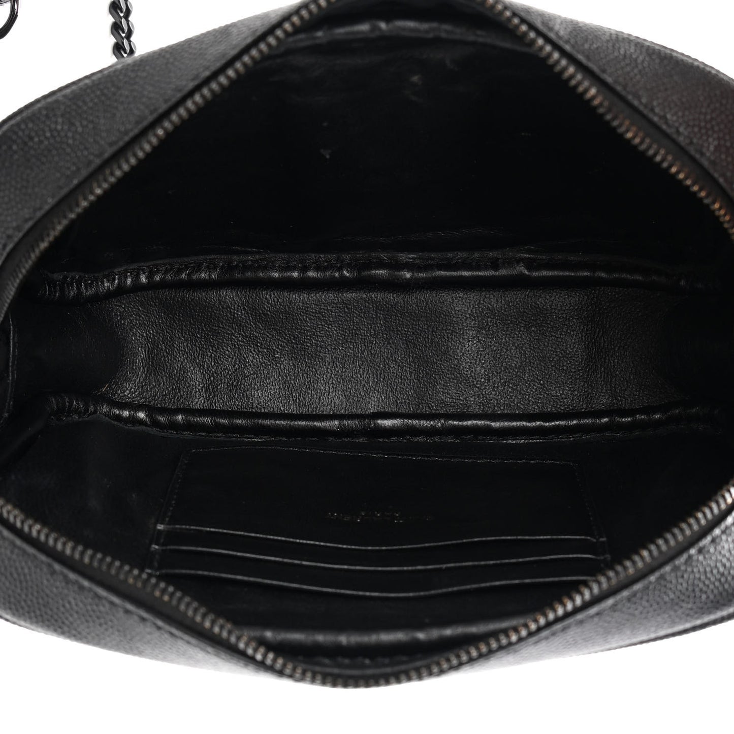 Grain De Poudre Matelasse Monochrome Monogram Mini Lou Camera Bag Black