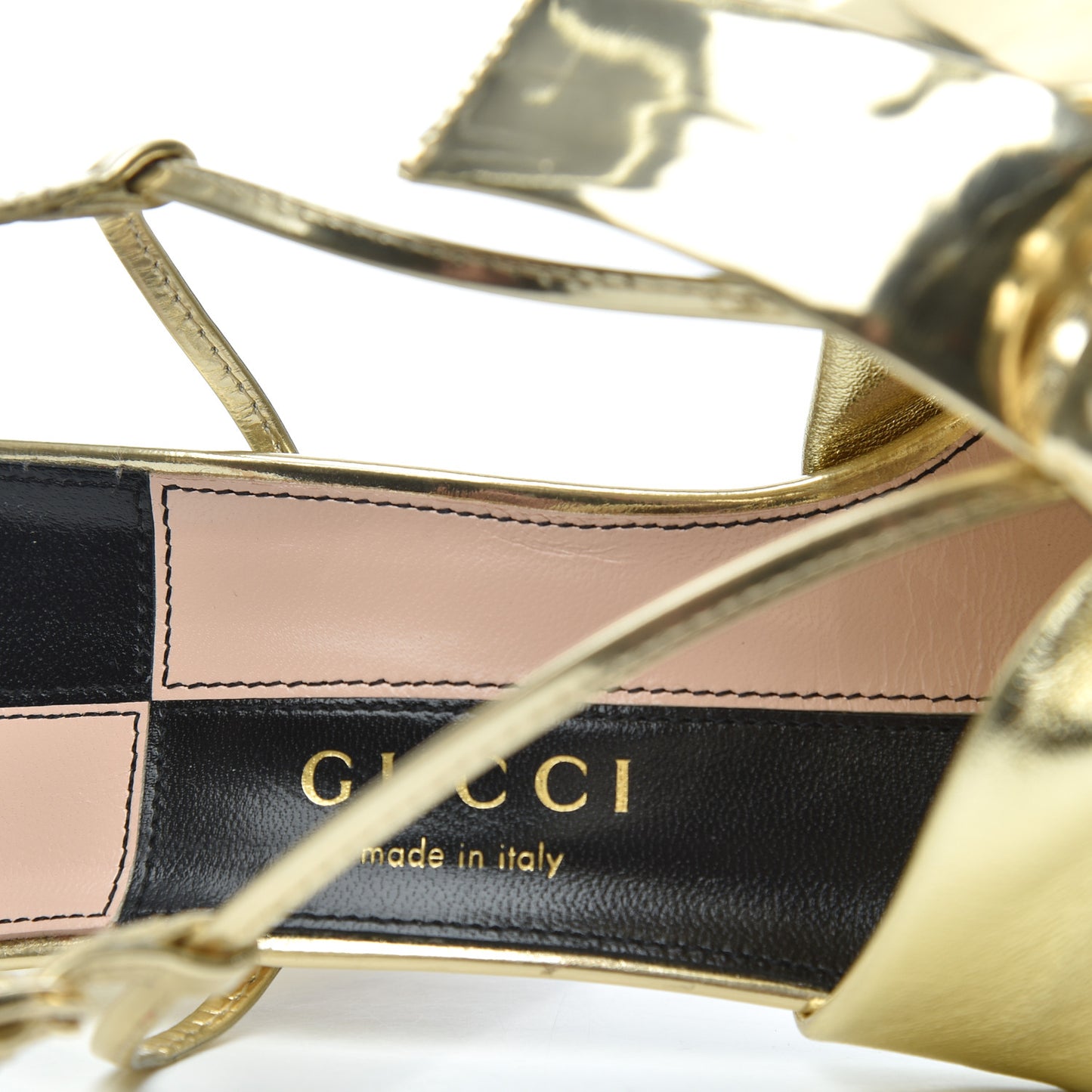 Metallic Nappa Bow Daphne High Heel Sandals 37.5 Platino