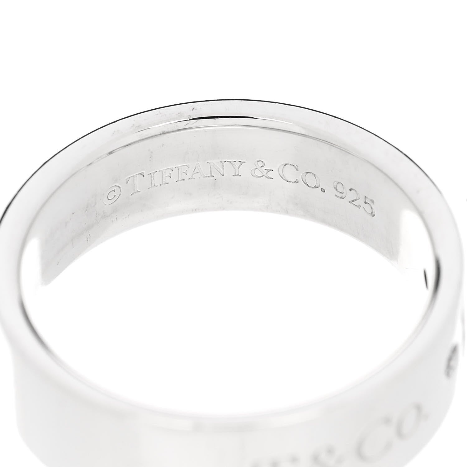Tiffany Sterling Silver Diamond Locks Ring 53 6.25 4 of 4