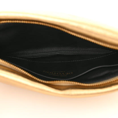Dolce & Gabbana Calfskin Devotion Clutch With Chain Gold 5 of 10