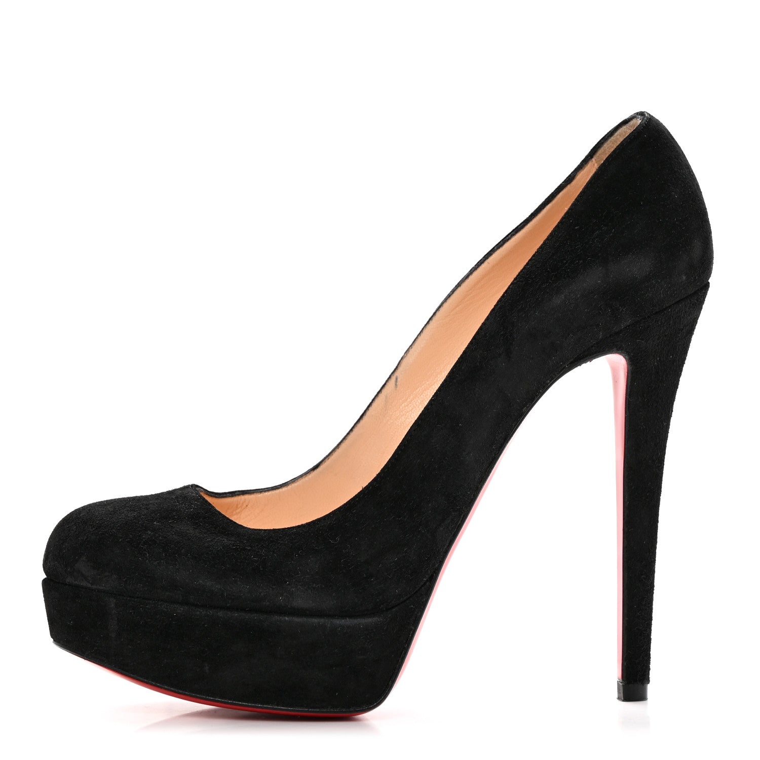 Christian Louboutin Veau Velours Bianca 140 Pumps 38.5 Black 1 of 13