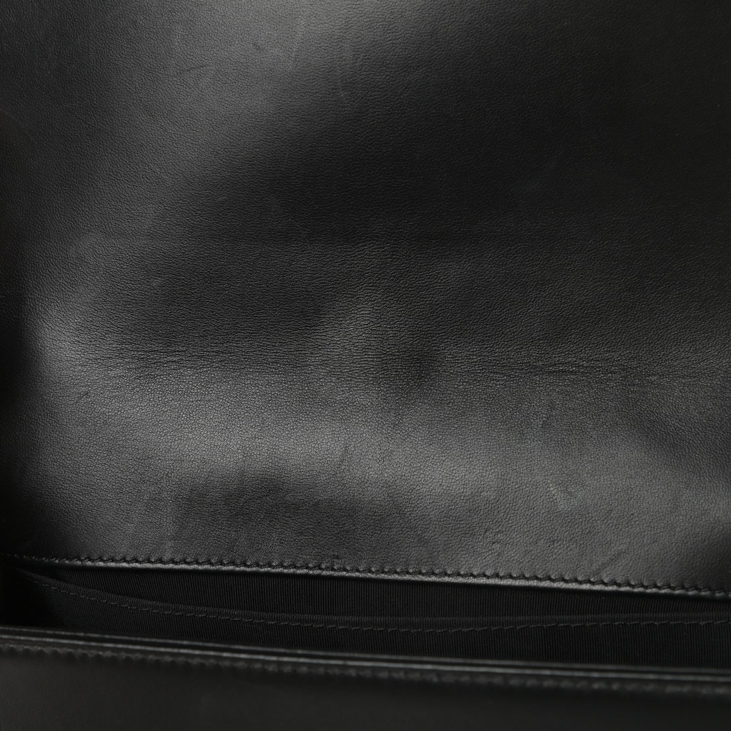 Lambskin Quilted Medium Boy Flap Black