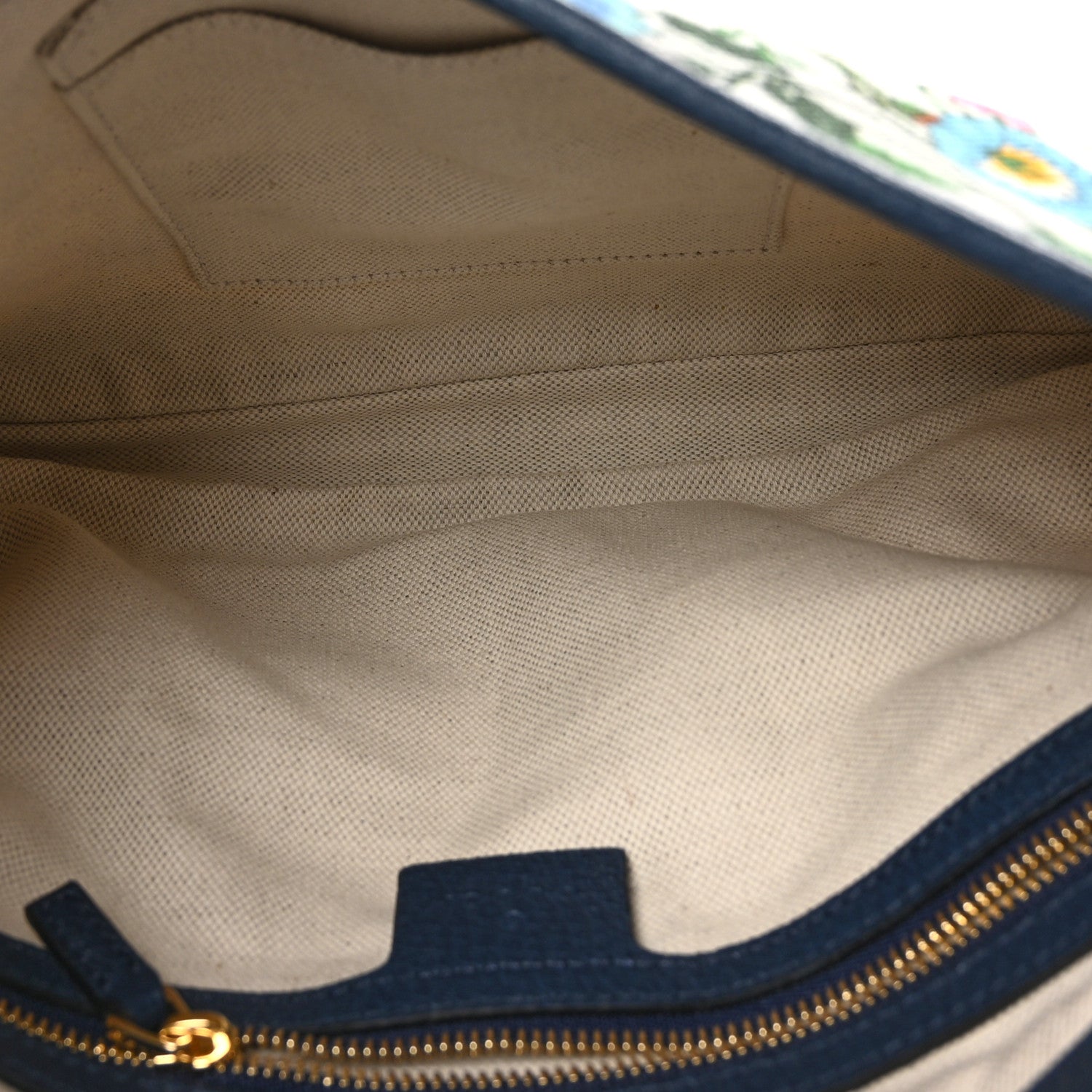 Gucci Canvas Flora Medium Jackie Hobo Blue Agata 5 of 10