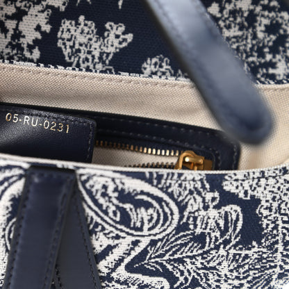 Christian Dior Canvas Embroidered Dioriviera Saddle Bag Blue 9 of 11