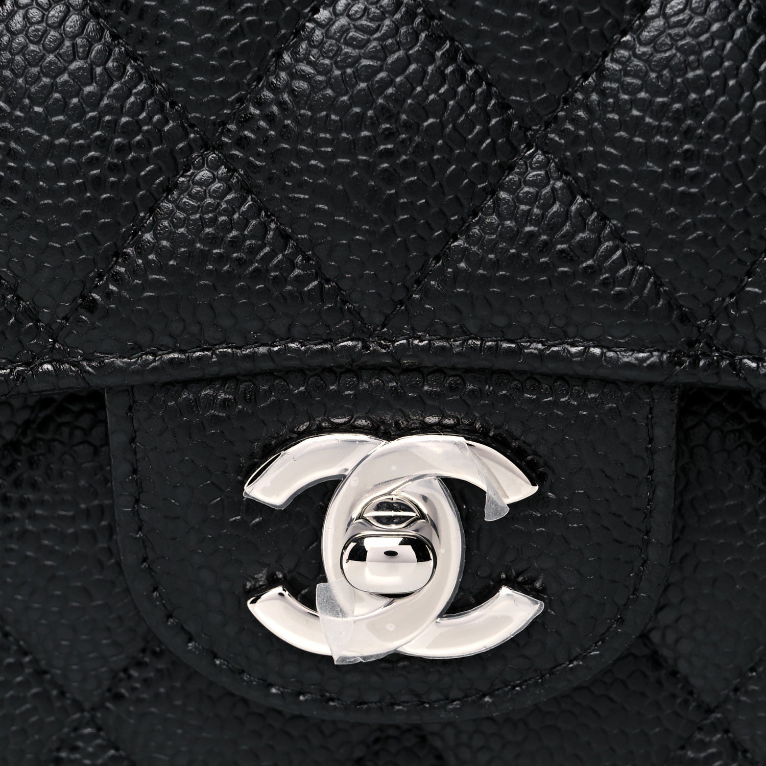 Chanel Caviar Quilted Medium Double Flap Black 9 of 10
