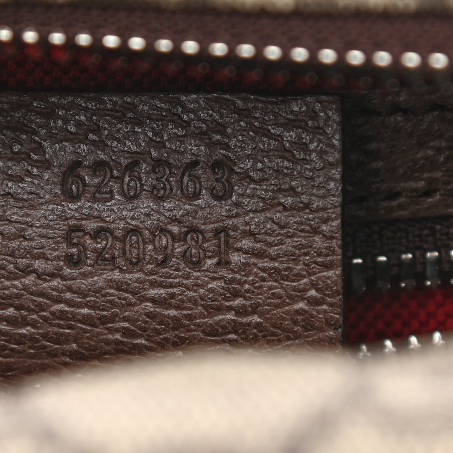 GG Supreme Monogram Textured Calfskin Square Messenger Bag Beige Ebony New Acero
