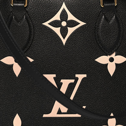 Louis Vuitton Empreinte Monogram Giant Onthego MM Black Beige 7 of 9