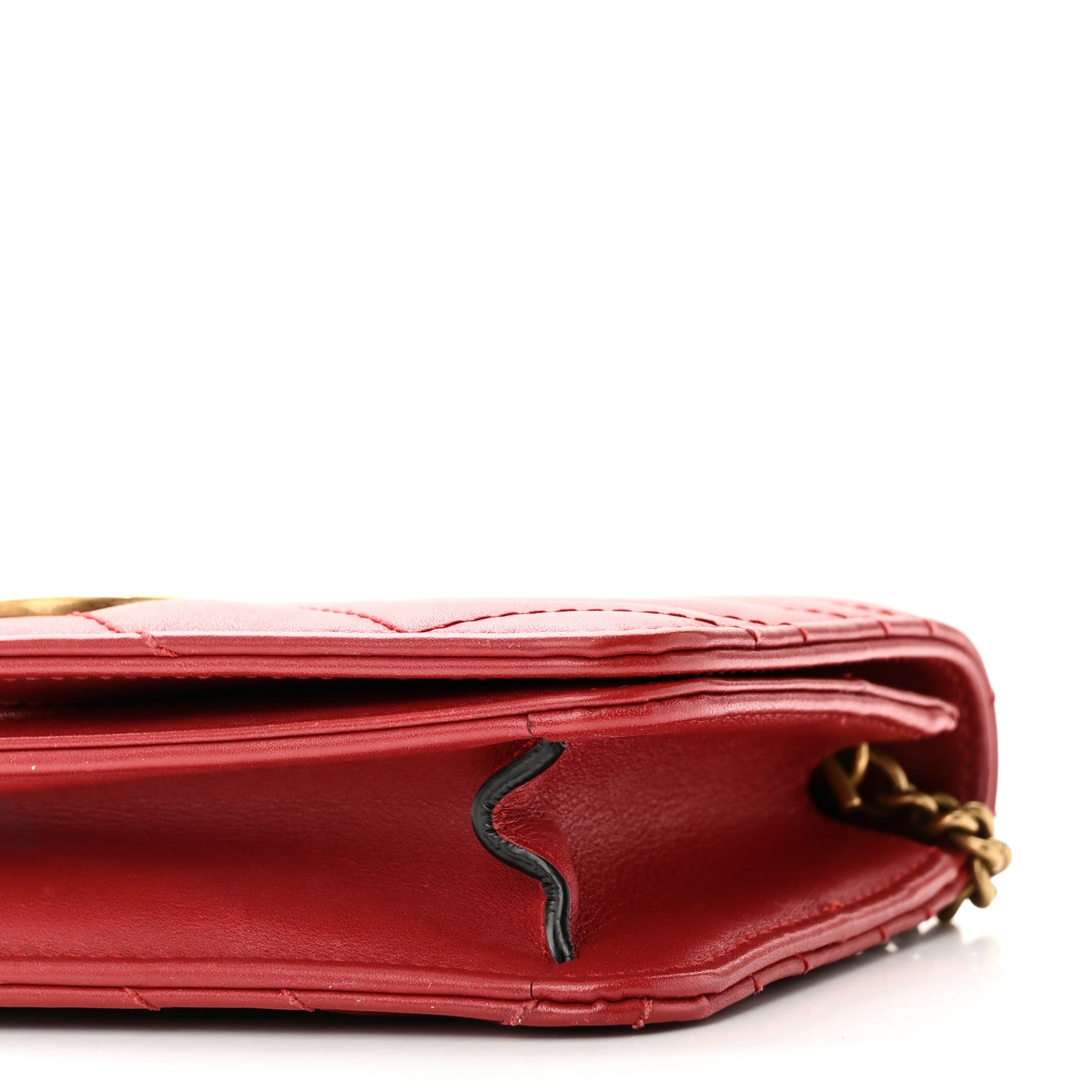 Gucci Calfskin Matelasse GG Marmont Mini Bag Hibiscus Red 9 of 9