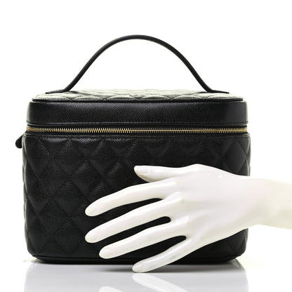 Chanel Caviar Quilted Large Vanity Pouch Black 2 of 14