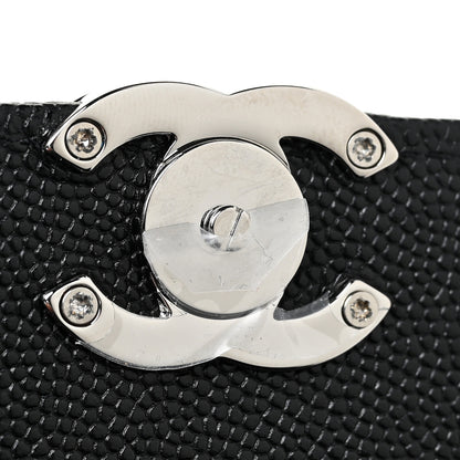 Chanel Caviar Quilted Pick Me Up Clutch With Chain Black 13 of 17
