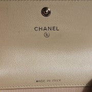 Chanel Patent Quilted Card Holder Light Gold 7 of 16
