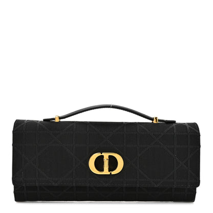 Christian Dior Technical Fabric Macrocannage Miss Caro Top Handle Pouch Black 1 of 10