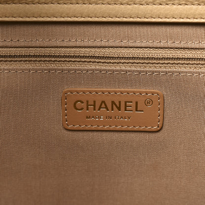 Chanel Bullskin Stitched Medium Shopping Bag Beige 6 of 10