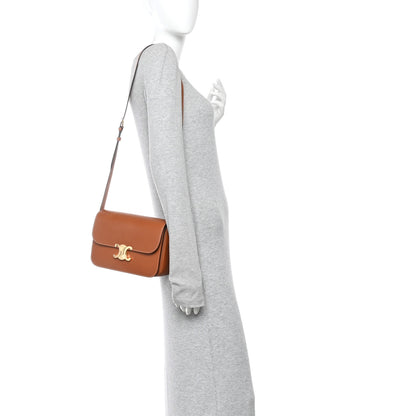 Celine Natural Calfskin Medium Triomphe Tan 2 of 11