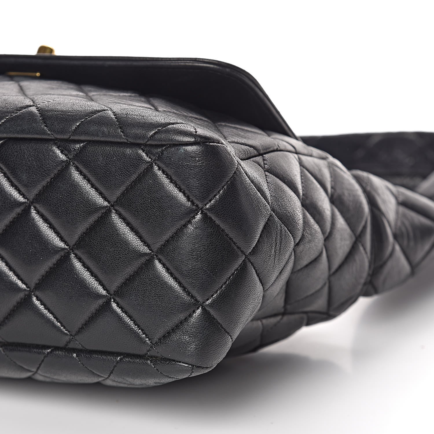 Chanel Lambskin Quilted Flap Shoulder Bag Black 12 of 12