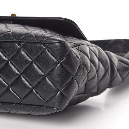 Chanel Lambskin Quilted Flap Shoulder Bag Black 12 of 12