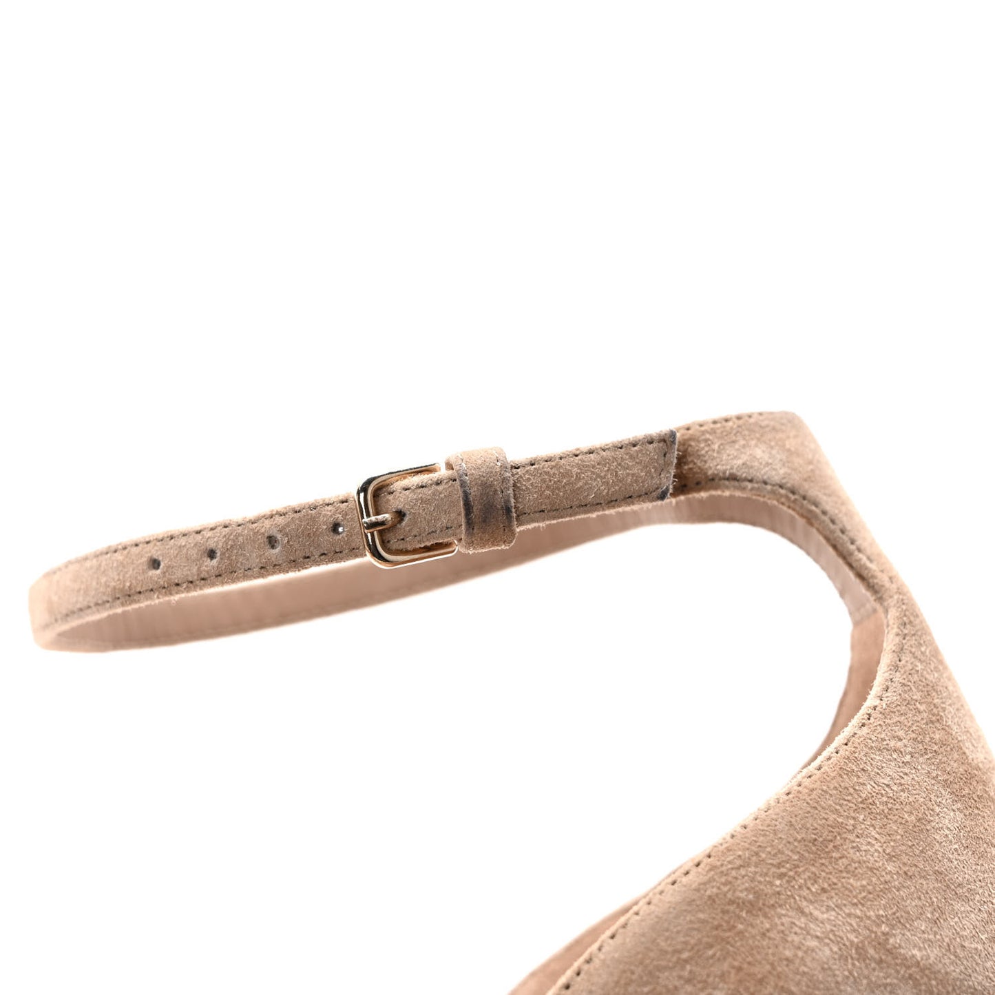 Suede Calfskin Opyum 110 Sandals 40 Cachemere Pale Gold