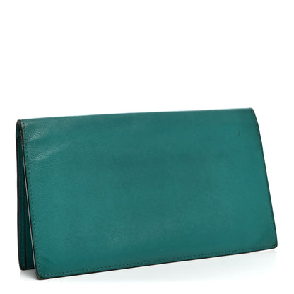 Hermes Swift Citizen Twill Long Combined Wallet Vert Verone 3 of 9