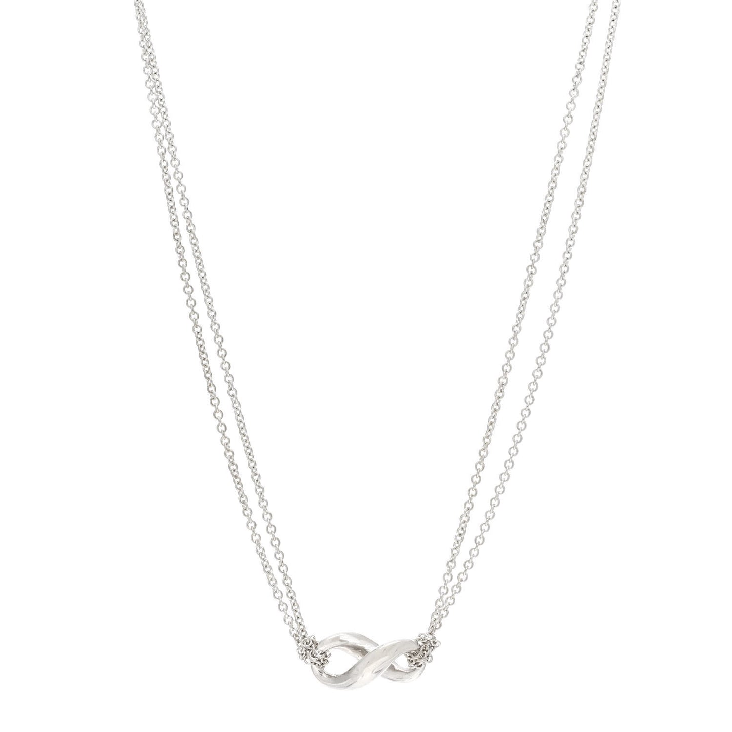 Sterling Silver Figure 8 Pendant Necklace