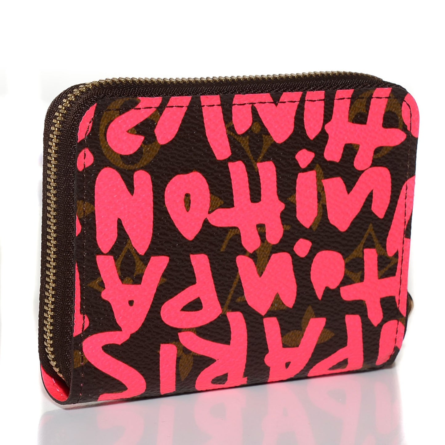 Monogram Graffiti Zippy Coin Purse Fuchsia