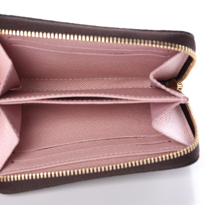 Louis Vuitton Damier Ebene Zippy Coin Purse Rose Ballerine 5 of 8