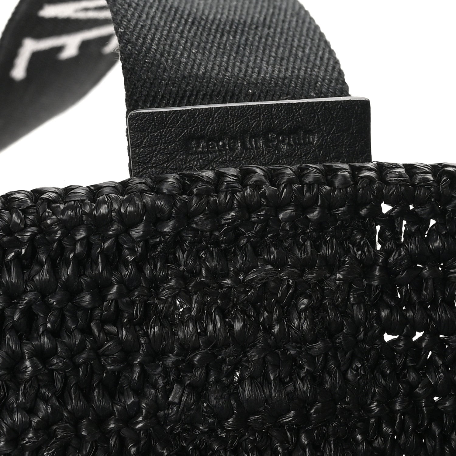 Loewe Raffia Paulas Ibiza Fold Shopper Tote Black 7 of 10