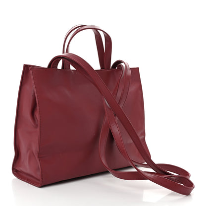 Telfar Vegan Leather Medium Shopping Bag Oxblood 3 of 15