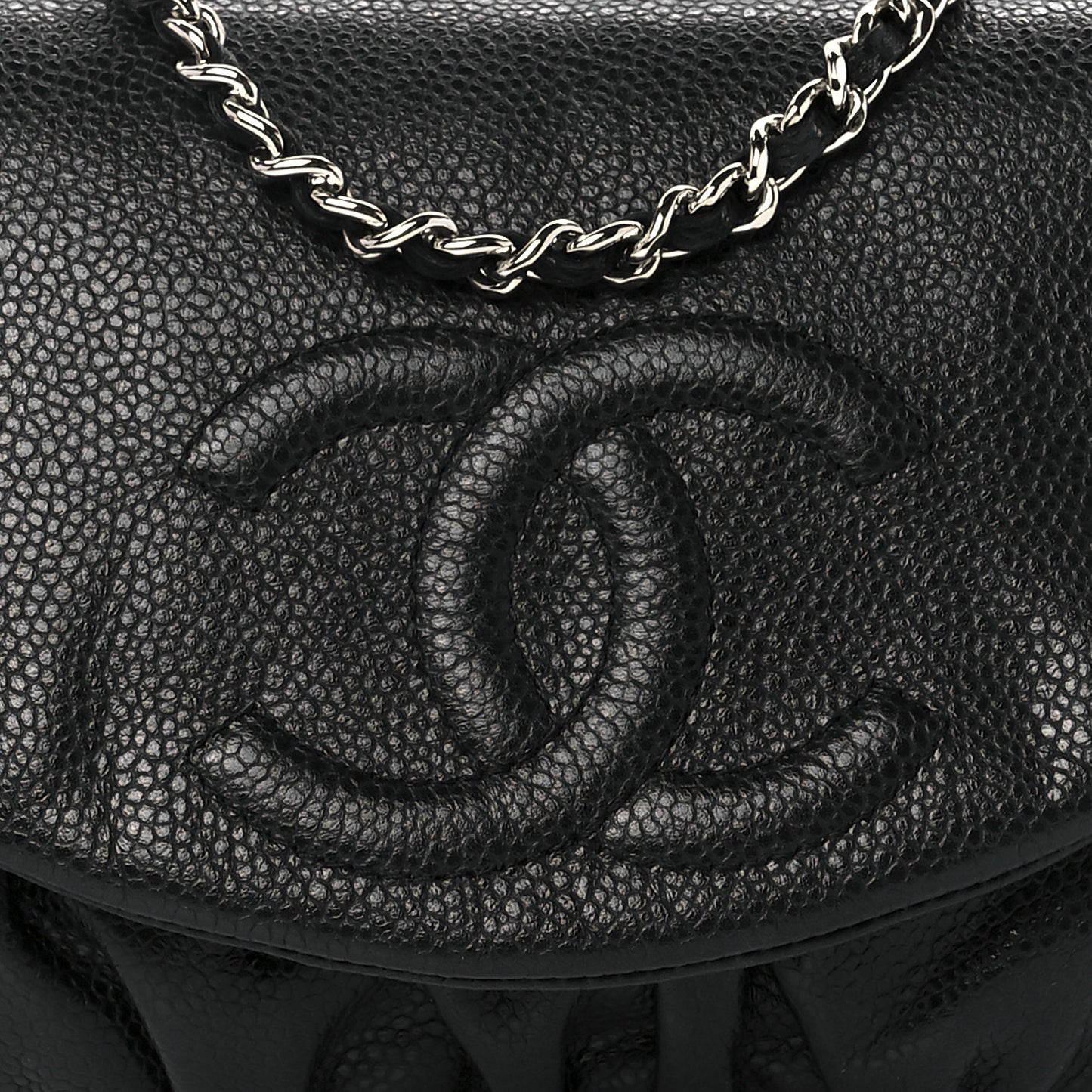 Caviar Half Moon Wallet On Chain WOC Black
