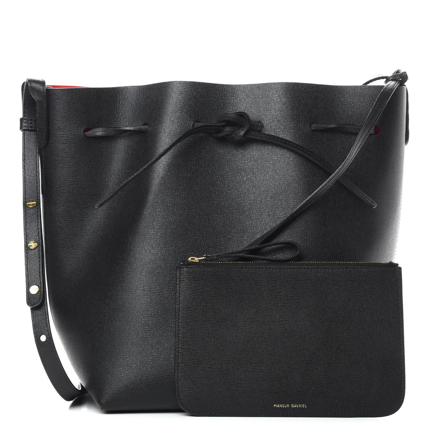 Saffiano Bucket Bag Black Flamma