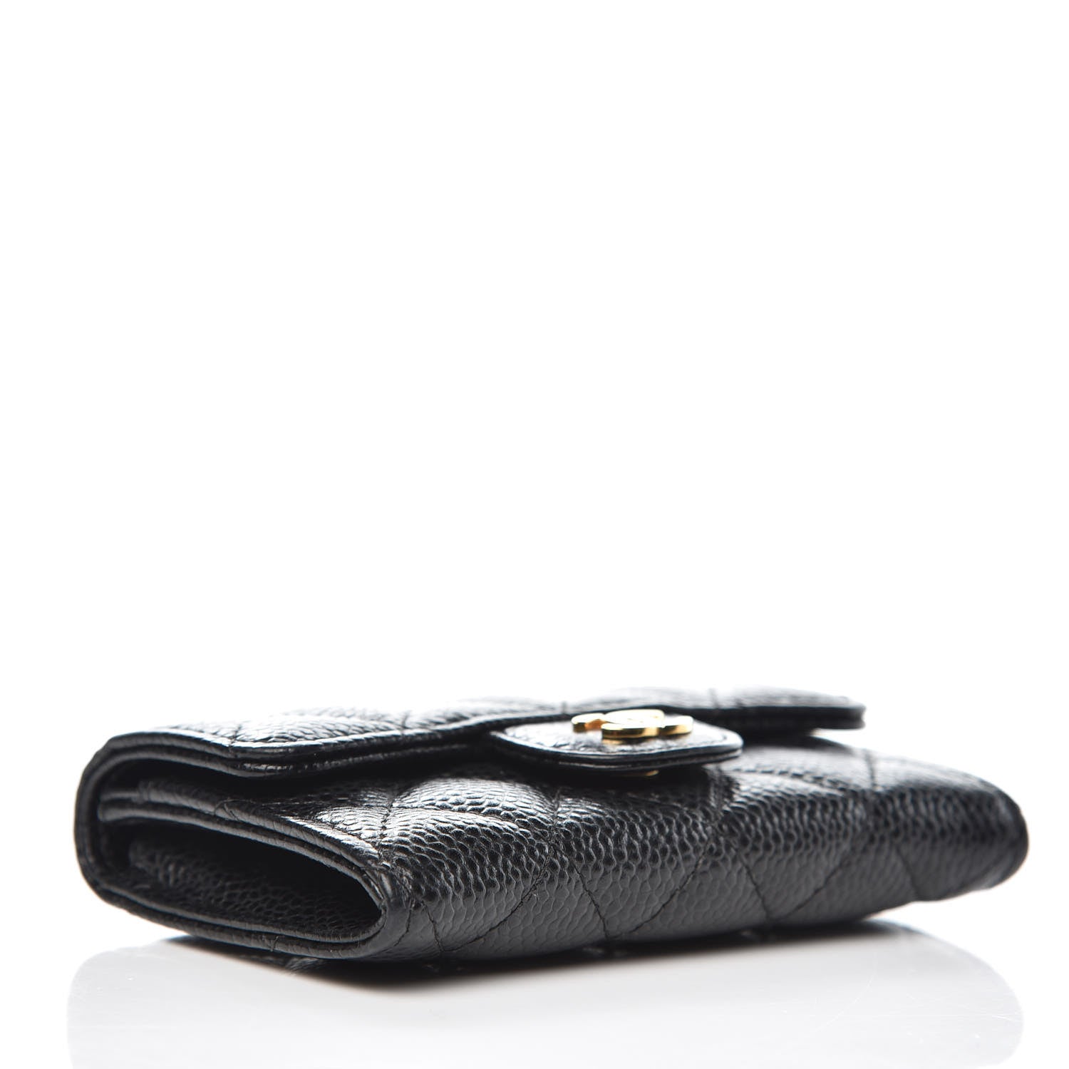 Chanel Caviar Quilted Flap Card Holder Black 4 of 9