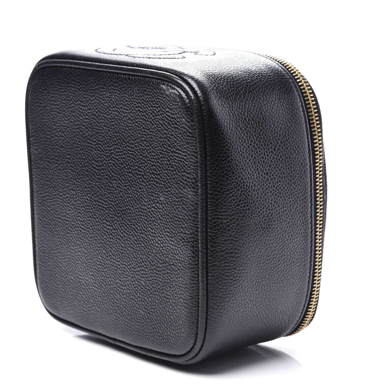 Chanel Caviar CC Vanity Cosmetic Case Black 6 of 11