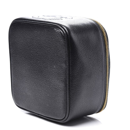 Chanel Caviar CC Vanity Cosmetic Case Black 6 of 11