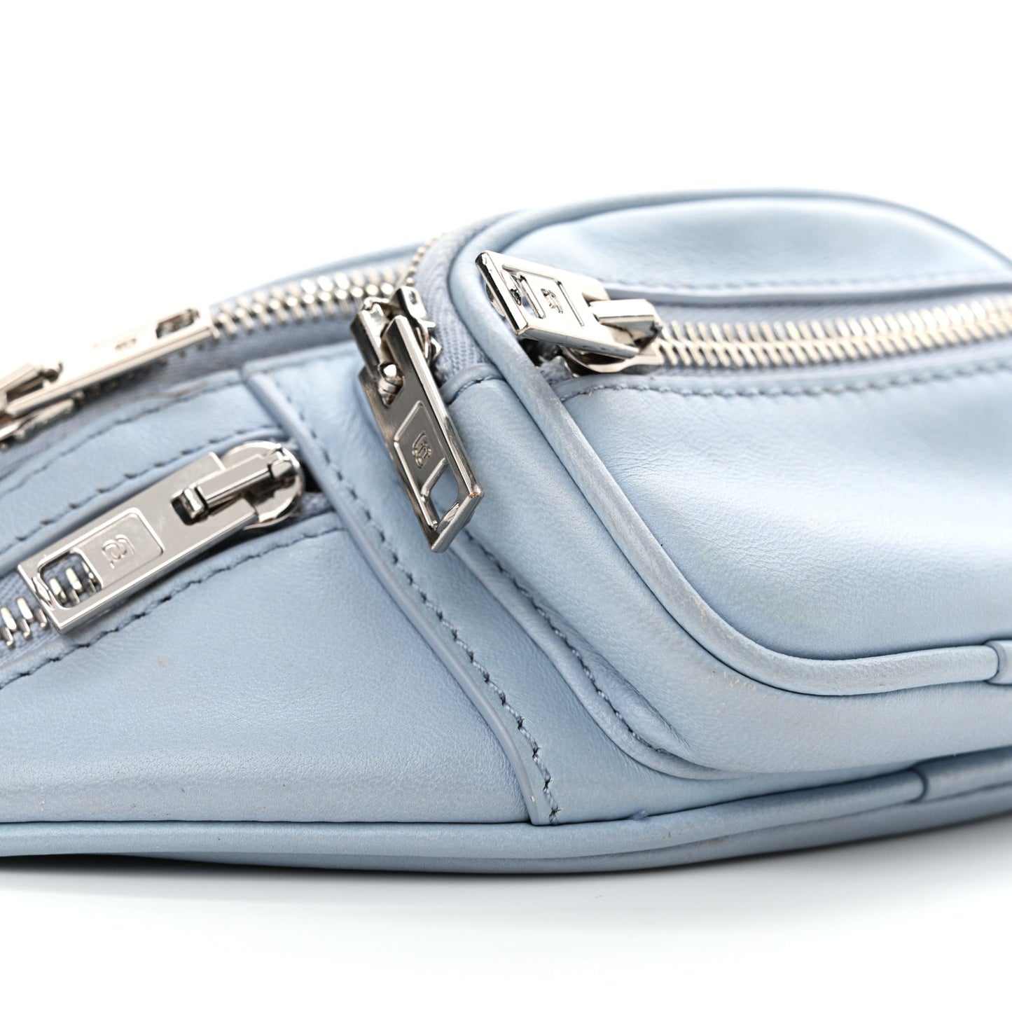 Lambskin Mini Attica Belt Bag Light Blue