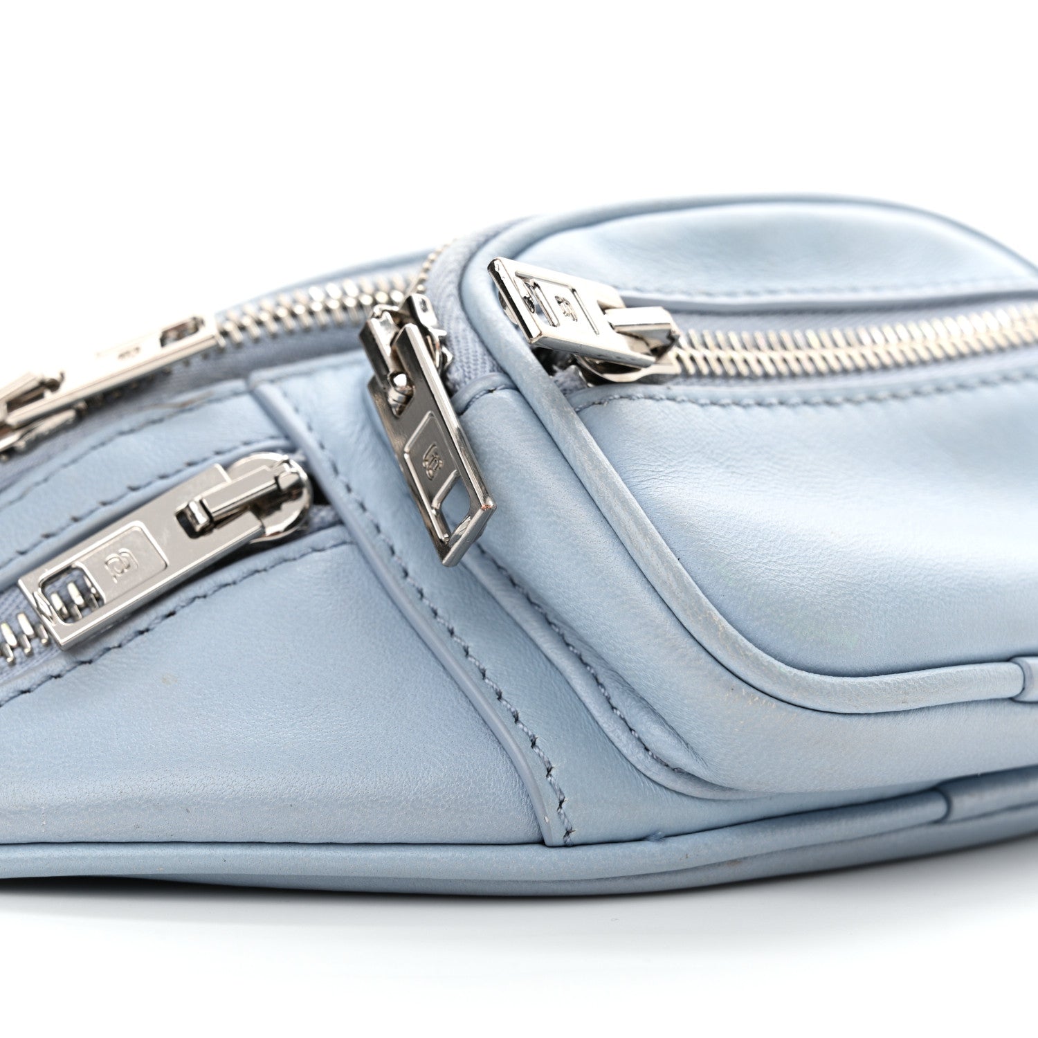 Alexander Wang Lambskin Mini Attica Belt Bag Light Blue 9 of 11