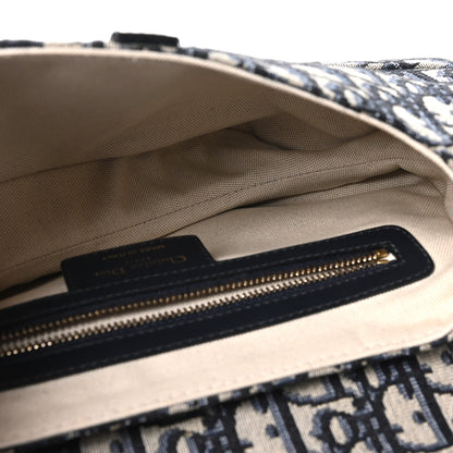 Christian Dior Oblique Saddle Bag Blue 5 of 10