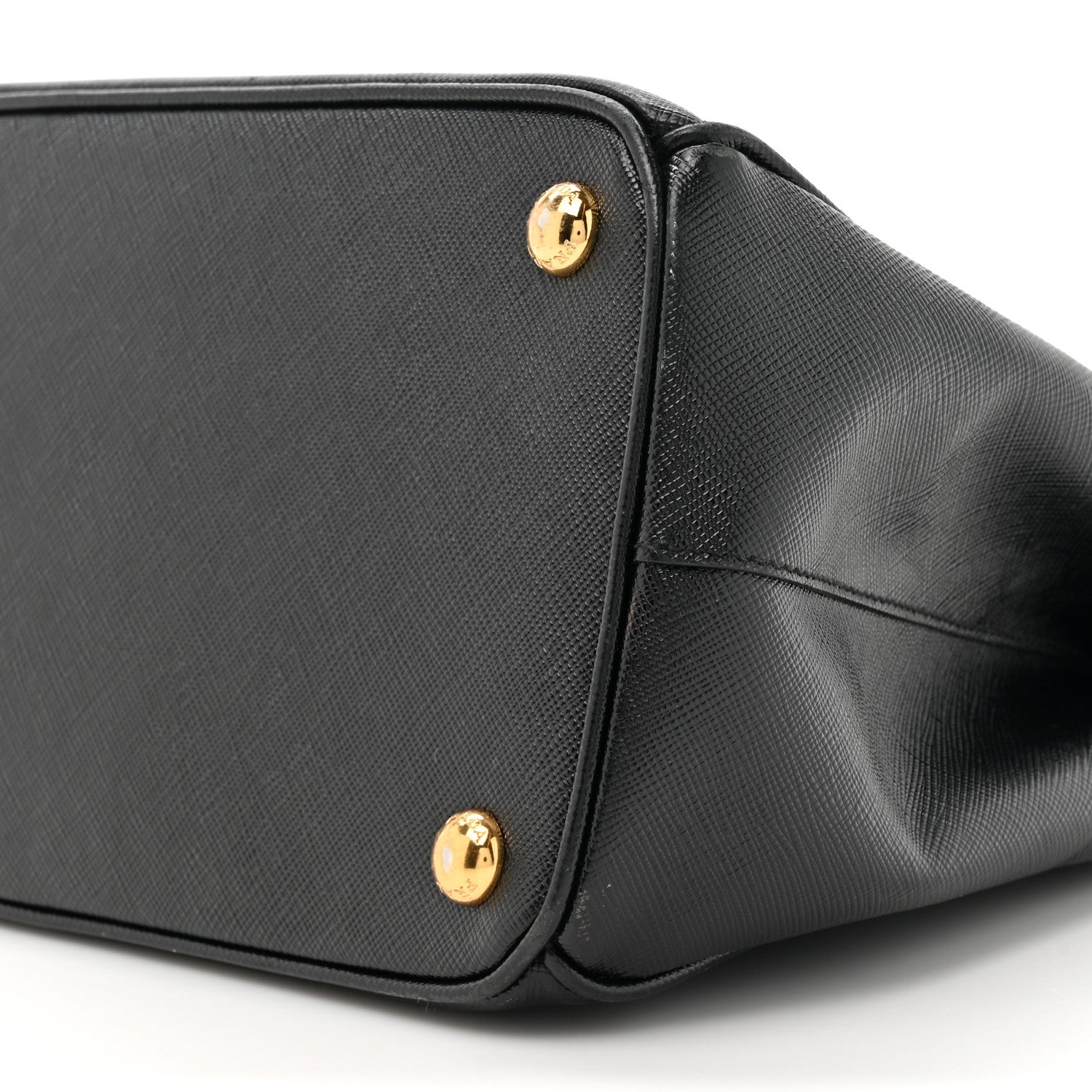 Prada Saffiano Small Galleria Double Zip Tote Black 1608265