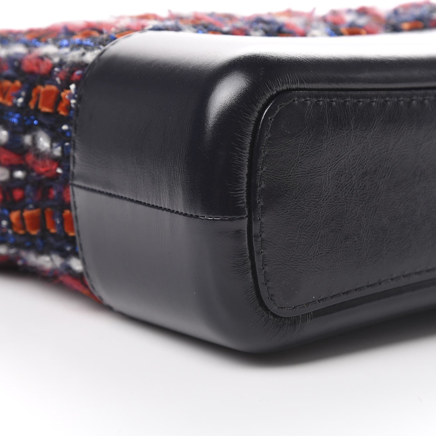 Chanel Tweed Calfskin Medium Gabrielle Hobo Black Red Blue 8 of 10