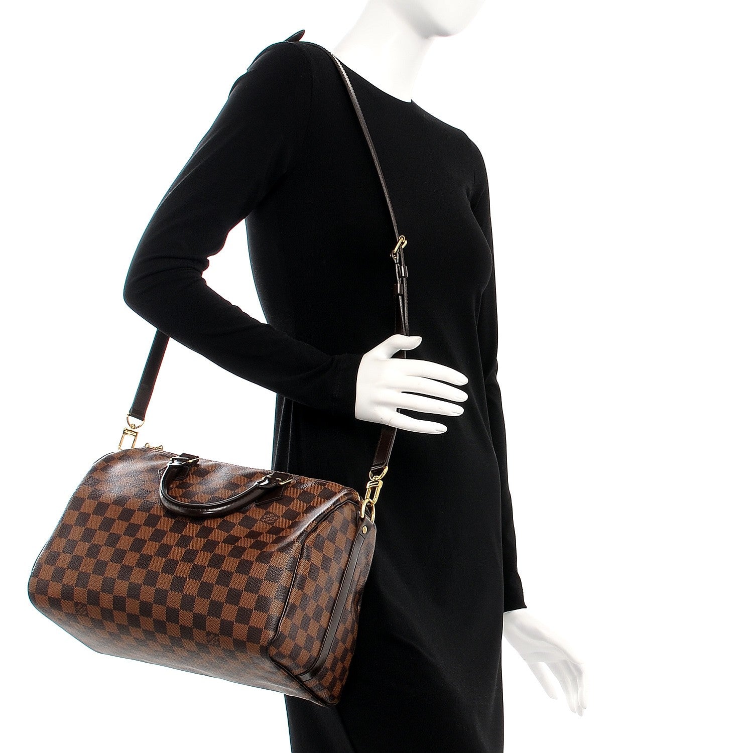 Louis Vuitton Damier Ebene Speedy Bandouliere 30 3 of 8