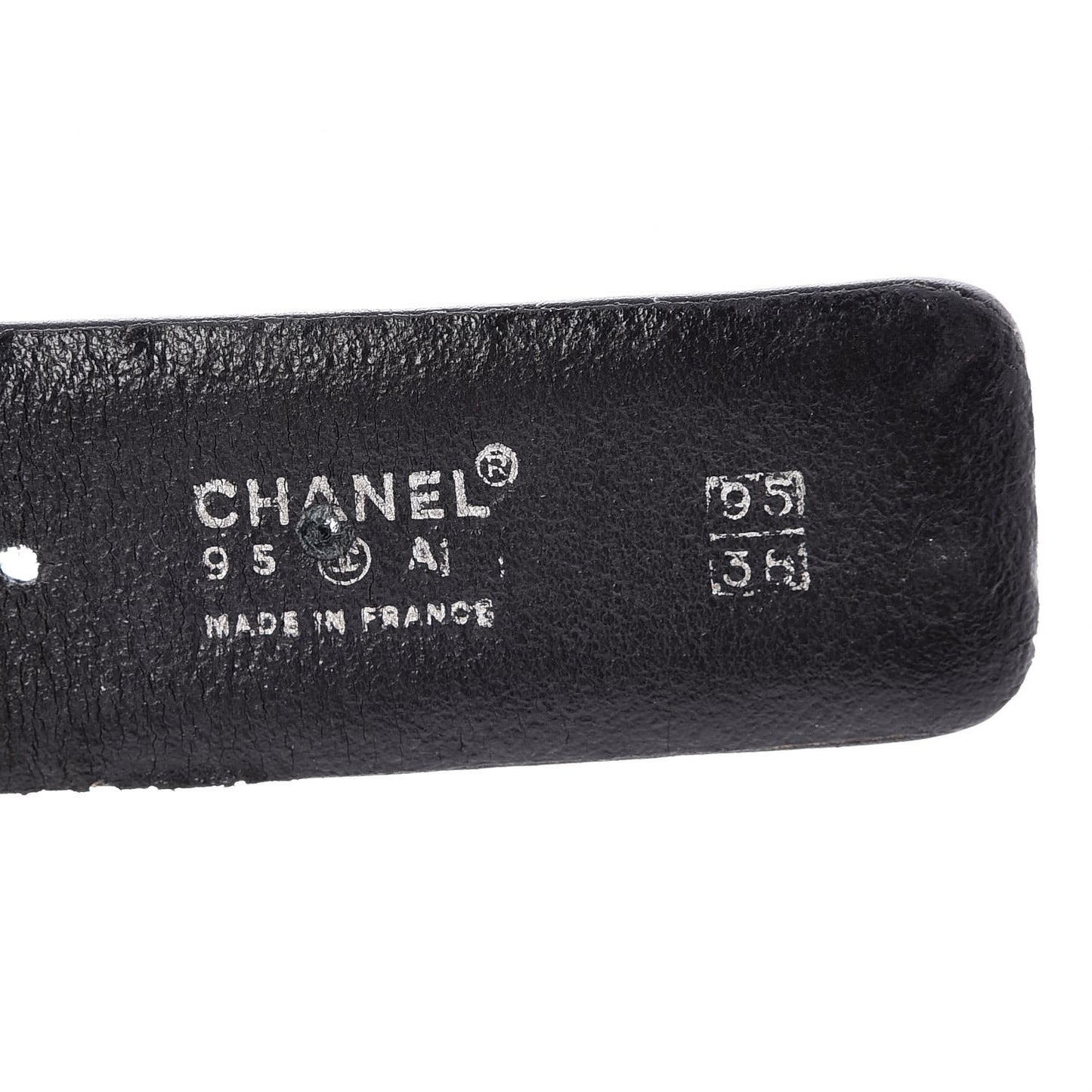 Lambskin Chain Belt 95 38 Black Gold