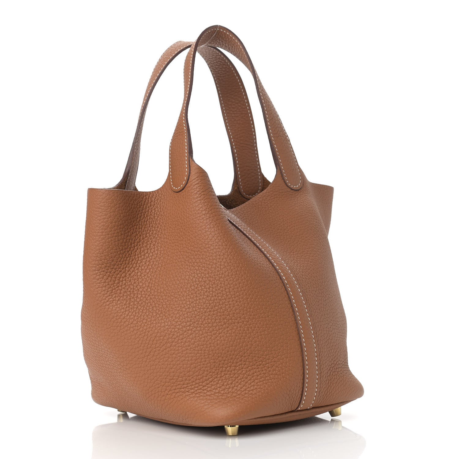Hermes Taurillon Clemence Picotin Lock 18 PM Gold 3 of 9