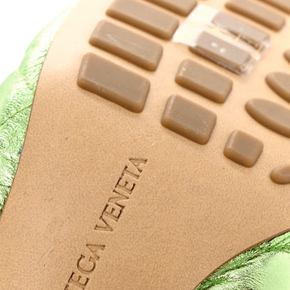 Bottega Veneta Metallic Nappa Reflection Matelasse Padded Mule Sandals 40 Pistachio 8 of 8