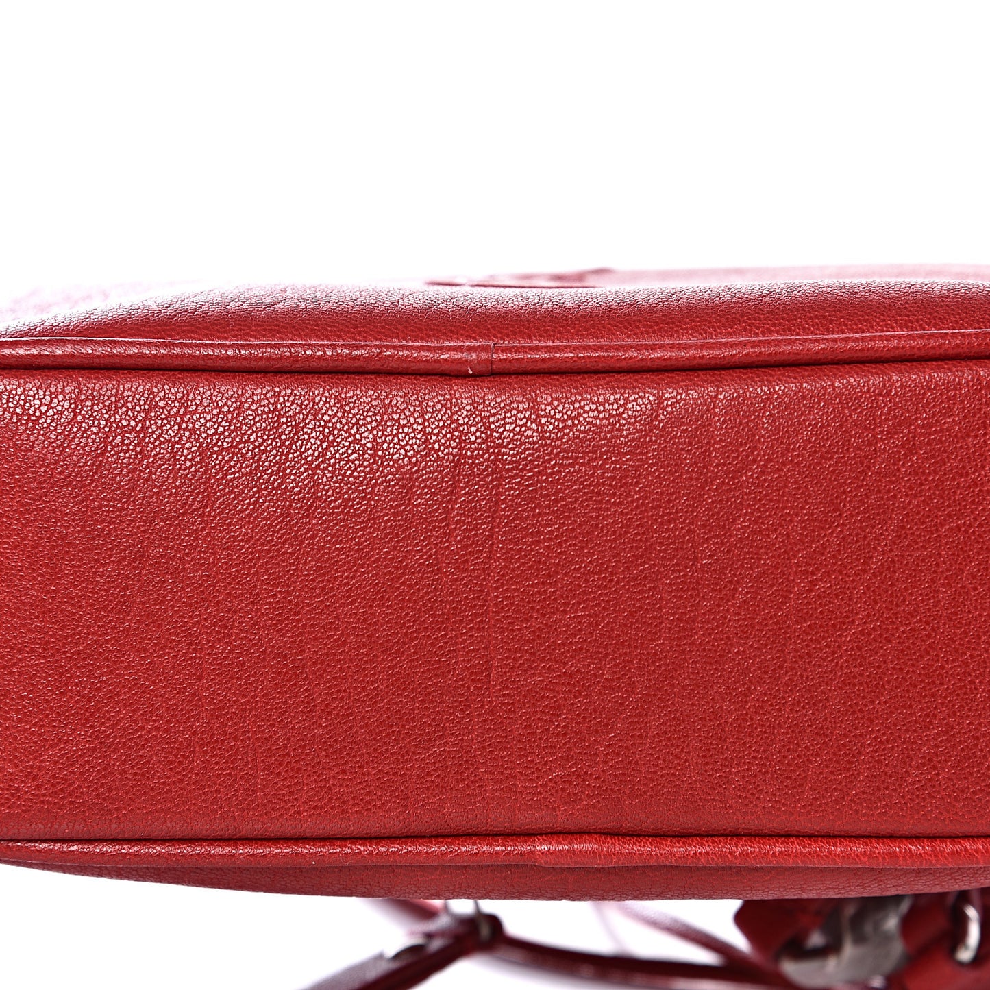 Lambskin Monogram Lou Belt Bag Red