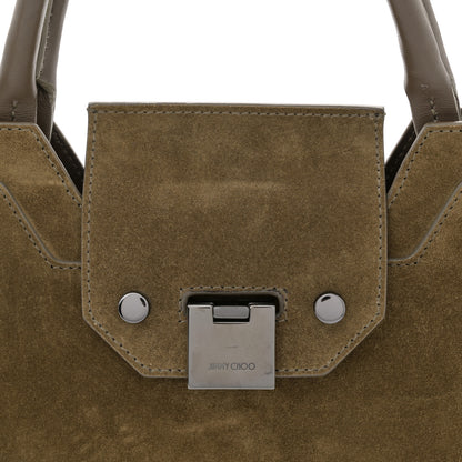 Jimmy Choo Suede Rebel Tote Brown 7 of 11