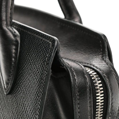 Prada Saffiano Cuir Calfskin Mini Monochrome Top Handle Tote Black 12 of 14