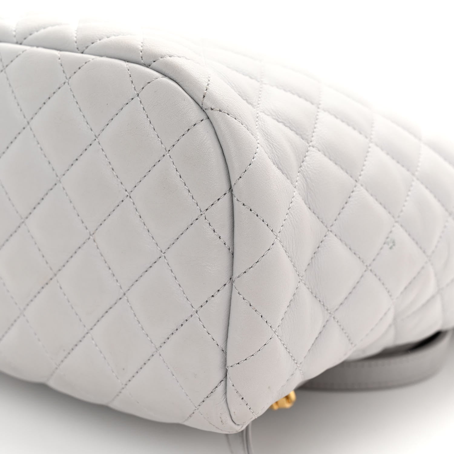 Chanel Calfskin Quilted Large Urban Spirit Backpack Grey 10 of 12