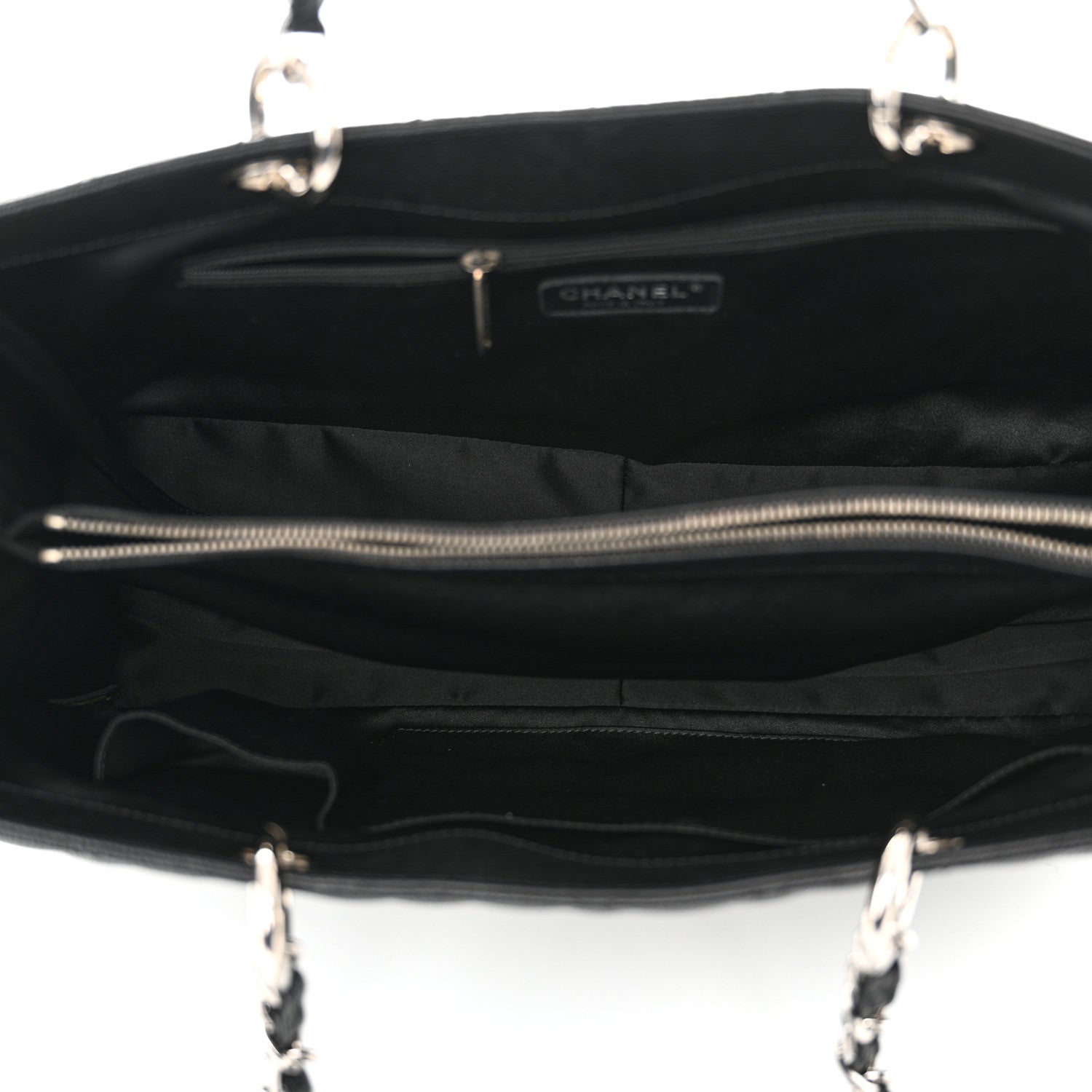 Chanel Caviar Quilted XL Grand Shopping Tote GST Black 5 of 12