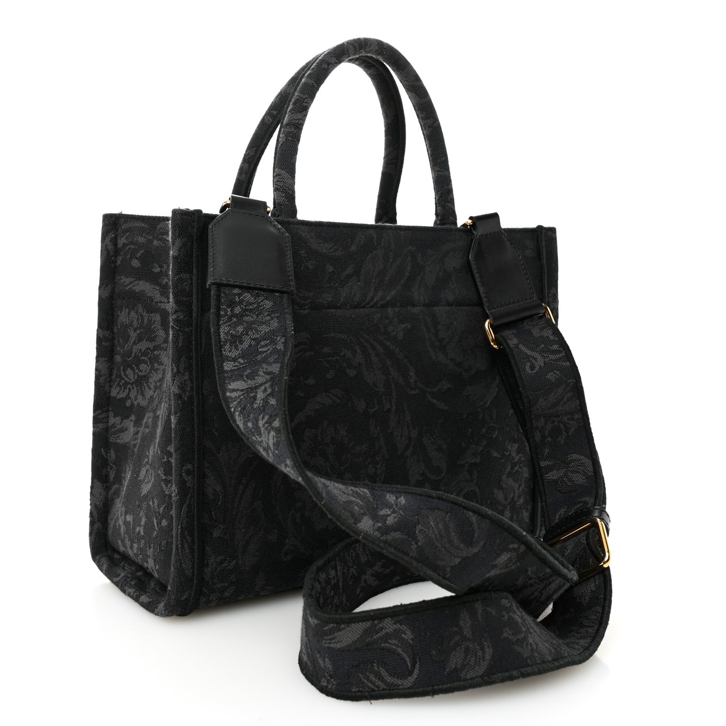 Jacquard Barocco Small Athena Tote Black
