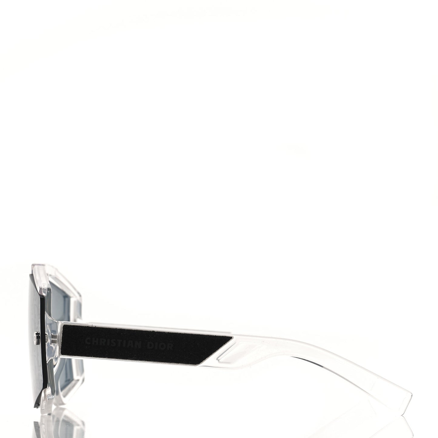 Acetate Oblique Diorxtrem MU Mask Sunglasses Crystal Smoke Mirror