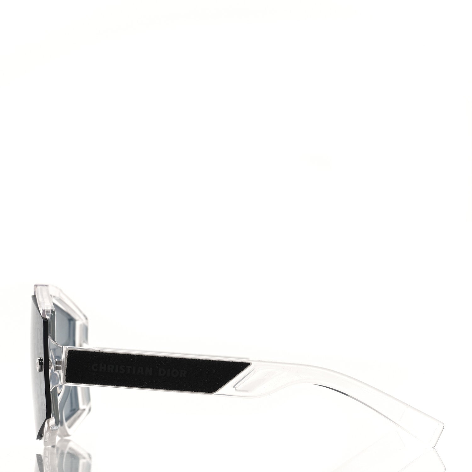 Christian Dior Acetate Oblique Diorxtrem MU Mask Sunglasses Crystal Smoke Mirror 4 of 8