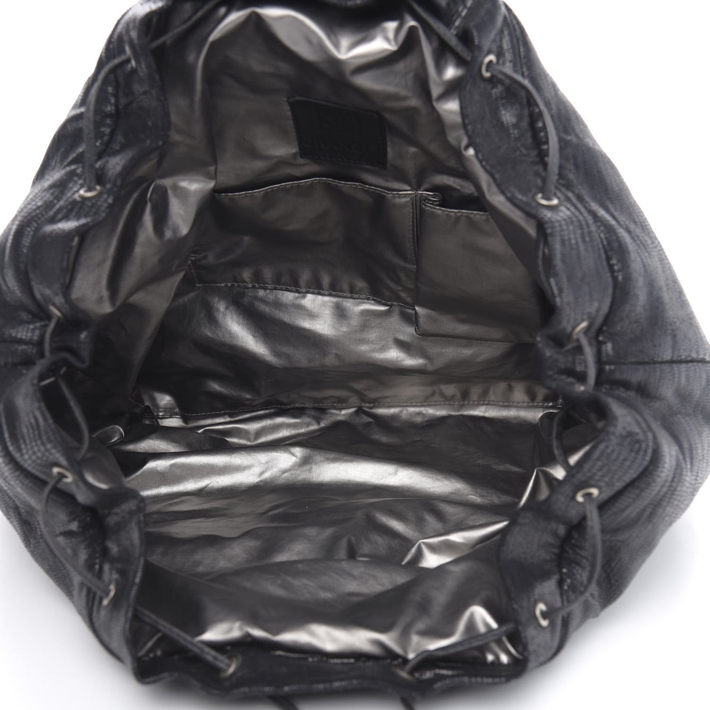 Lizard Printed Jersey Backpack Black